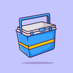 Cooler Box For Fish Illustration, Vector, Isolated Icon, Fisherman