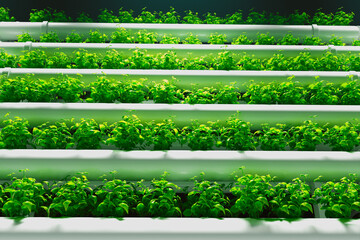 Sustainable Indoor Hydroponic Basil Cultivation Under LED Lighting
