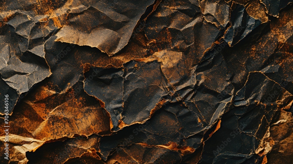 Poster a close-up shot of a piece of rock. can be used for geological studies or as a background texture