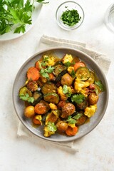 Vegetarian stew with mixed vegetables