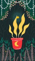 modern deck of tarot cards. prediction or fortune telling of the future and fate, mystical characters. printing on clothes or fabric