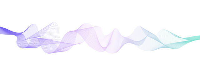 Abstract voice sound wave pattern element, Voice sound wave liens and audio technology background.