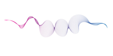 Abstract voice sound wave pattern element, Voice sound wave liens and audio technology background.