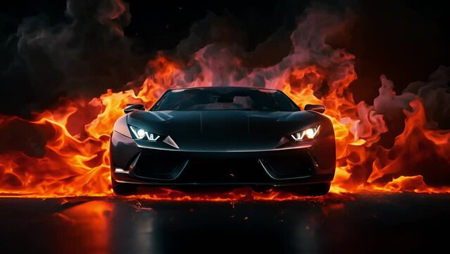 燃えるスポーツカー,Generative AI 