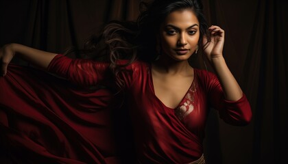 Fototapeta premium a young woman in sari