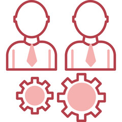 Obraz premium Team Management Icon