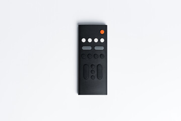 Remote control on a white background.