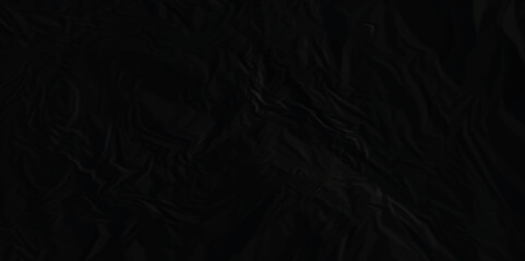 Dark black crumpled paper texture background. black crumpled and top view textures can be used for background of text or any contents.	
