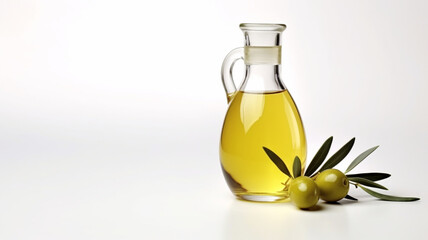 オリーブの実とオリーブオイル Olive and olive oil in bin