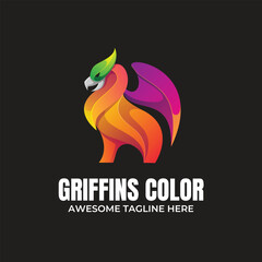 Obraz premium Griffins Colorful Logo Design