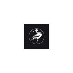 stork line logo minimalist
