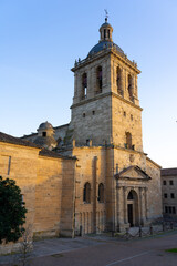 Fototapeta na wymiar Cathedral of the city of Ciudad Rodrigo at sunset, Salamanca, Castilla y León, Spain.