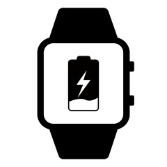 Smartwatch Battery Filled Icon | Accumulator Sign | Mobile Battery