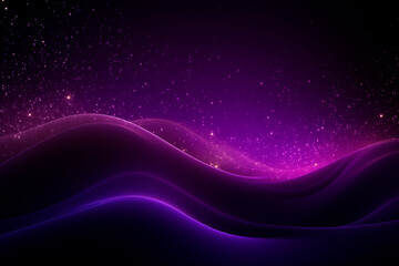 Abstract purple waves with stars on a space-like background, evoking fantasy and futuristic technology.