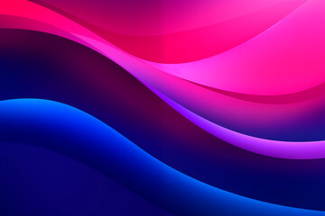Abstract design with dynamic curves in blue and pink, creating a modern and vibrant background.