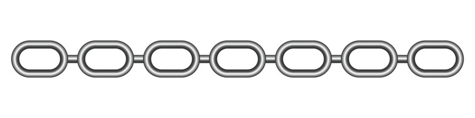 chain link vector isolated on white