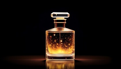 Perfume bottle mock up for promotion and business. Elegant and luxury - freshness scent. Perfume bottle mock up 