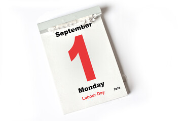 1  . September 2025  Labour Day