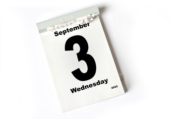 3  . September 2025