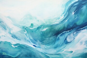 Fototapeta na wymiar Abstract water ocean wave, aquamarine, turquoise, teal texture