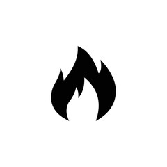 Fire flames, set vector icons