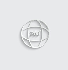 360 degree -  vector icon