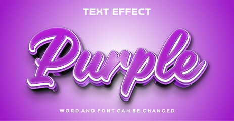 Purple editable text effect