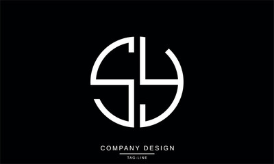 SY, YS, Abstract Letters Logo Monogram