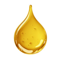 Oil drop with bubbles texture Isolated on transparent, Generative AI