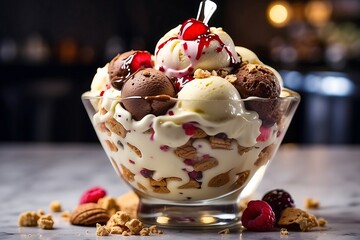 most delicious ice cream sundae in the world.