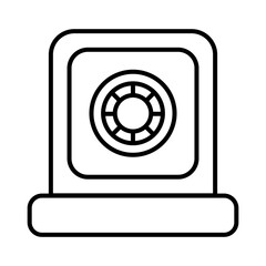 Webcam line icon. Security, inspection, camera, face control, security alarm, protection. Vector icon for business and advertising