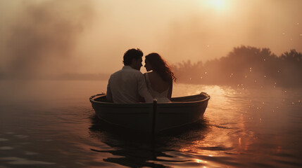 couple on the boat