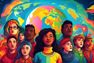 Celebrating Global Unity: An International Students Day Illustration