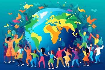 Celebrating International Students Day: A Global Unity Illustration