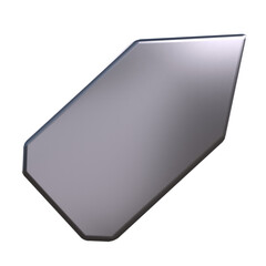 silver abstract shape