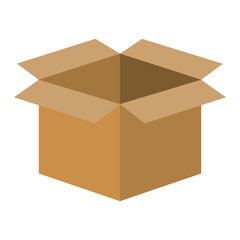 Open cardboard box line icon. Box, gift, packaging, parcel, moving, surprise, mail. Vector icon for business and advertising
