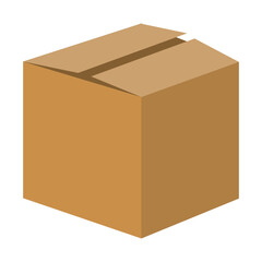 Fototapeta premium Pre-opened cardboard box line icon. Box, gift, packaging, parcel, moving, surprise, mail. Vector icon for business and advertising