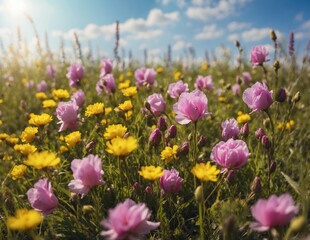 Obraz premium field of flowers