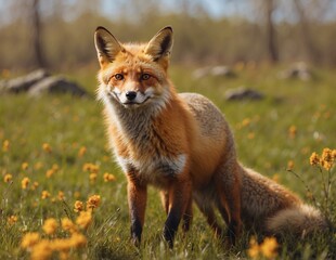 red fox vulpes