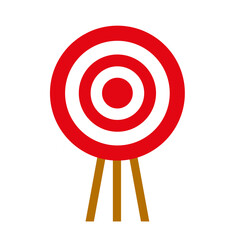 Target on a stand line icon. Target, bullseye, shooting range, darts, shooting, pistol, shooter, bow, sight. Vector icon for business and advertising