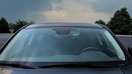 view of a car windshield