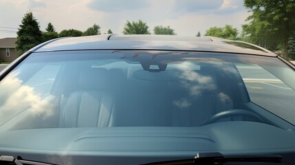 view of a car windshield