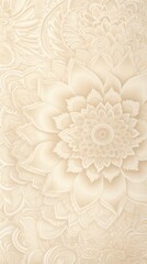 Greeting card mockup beige background with floral ornamental pattern