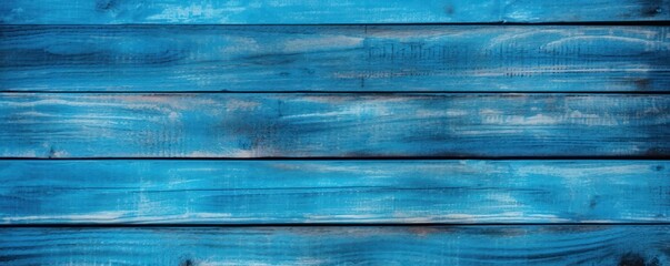 Azure wooden boards with texture as background