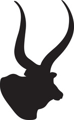 ox silhouette collection, bullock vector
