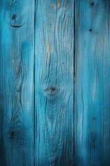 Fototapeta na wymiar Azure wooden boards with texture as background