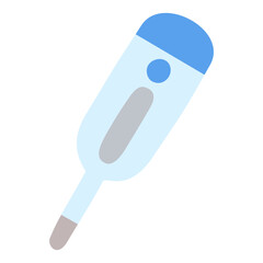 Medical electronic thermometer illustration