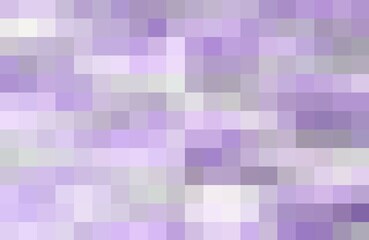 Abstract pattern, color combination pixel effect. Squares in neon violet, purple pink magenta colors variety of shades and nuances. Fresh colorful modern background, fashion trend in color combination