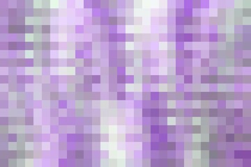Abstract pattern, color combination pixel effect. Squares in neon violet, purple pink magenta colors variety of shades and nuances. Fresh colorful modern background, fashion trend in color combination