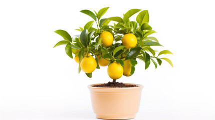 lemon tree in a vase